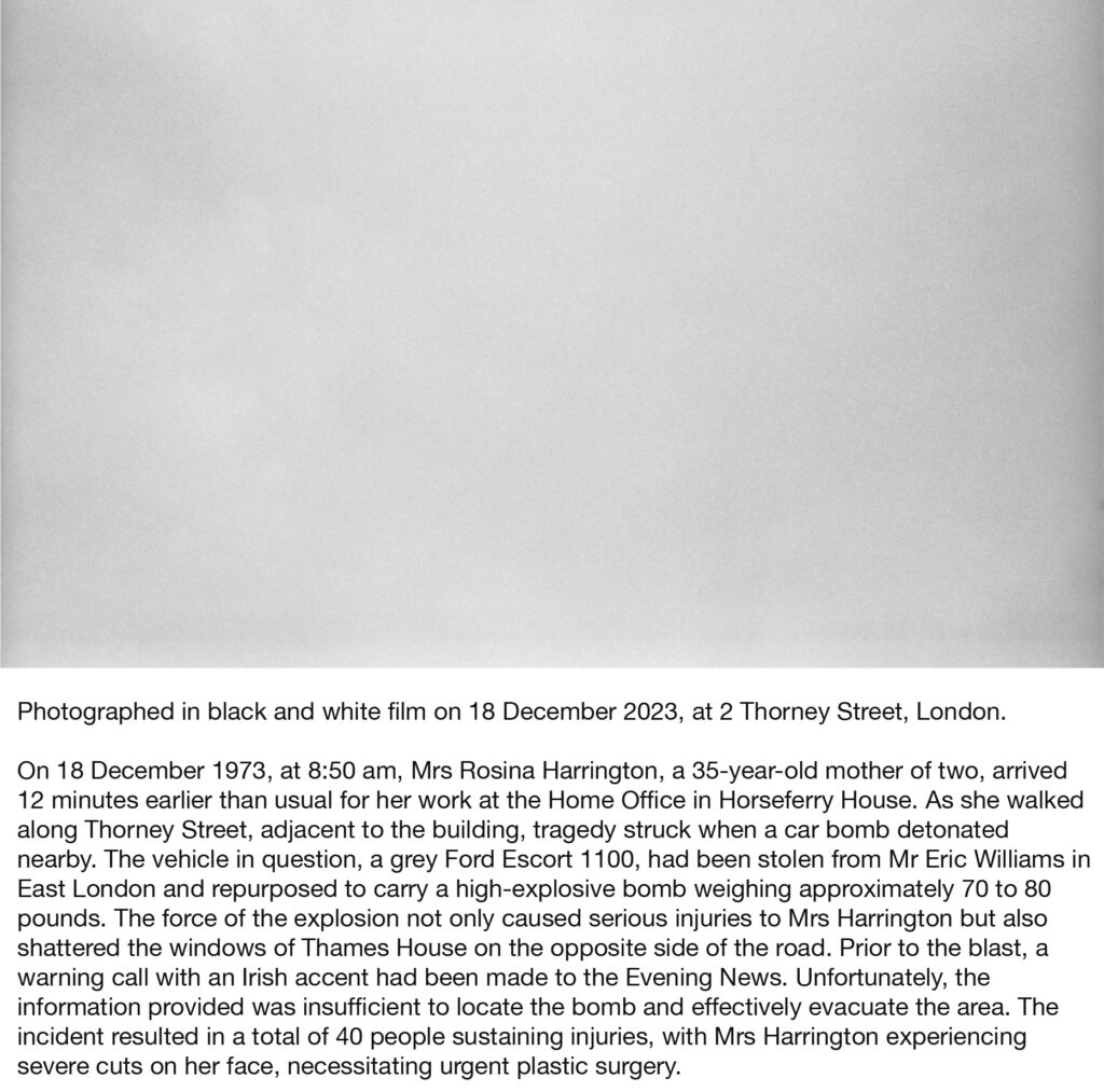 Screening of Bruce Lee’s Fist of Fury at Odeon Hounslow, London, 18 December 1973, archival pigment print, 52 x 82 cm, 2023 © Leung Chi Wo